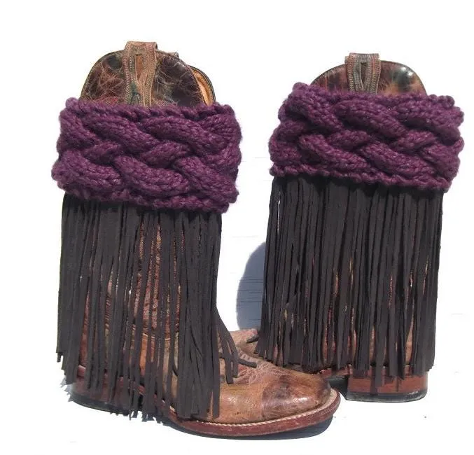 Fringe Boot Covers, Leather Fringe Boots