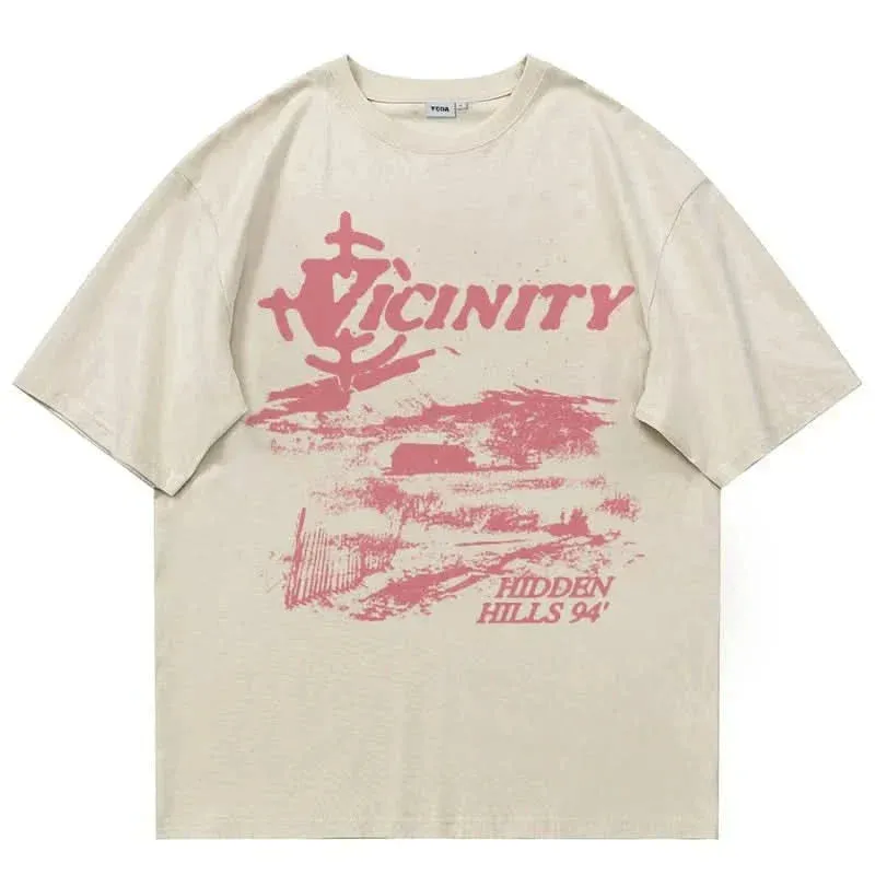 Hidden Hills Vicinity T-Shirt - Oversized Graphic Streetwear Essential