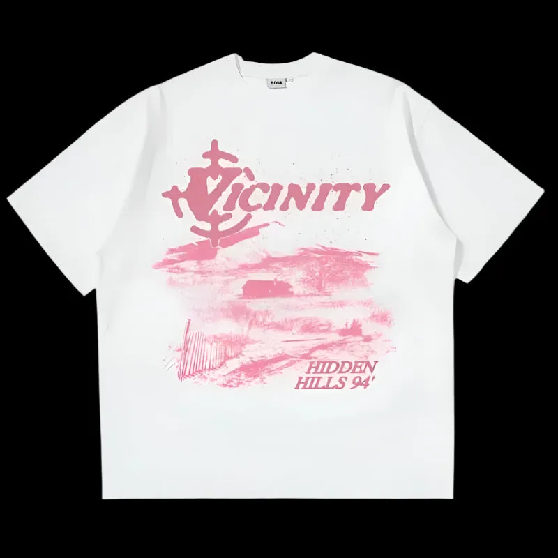 Hidden Hills Vicinity T-Shirt - Oversized Graphic Streetwear Essential