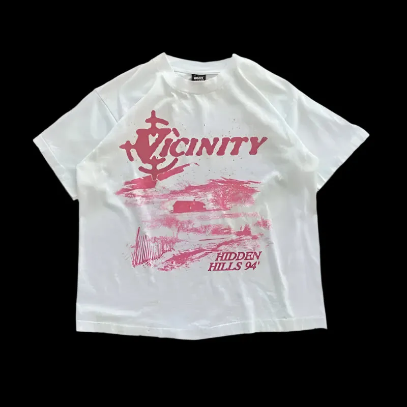 Hidden Hills Vicinity T-Shirt - Oversized Graphic Streetwear Essential