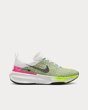 Invincible 3 White / Volt / Hyper Pink / Black Running Shoes