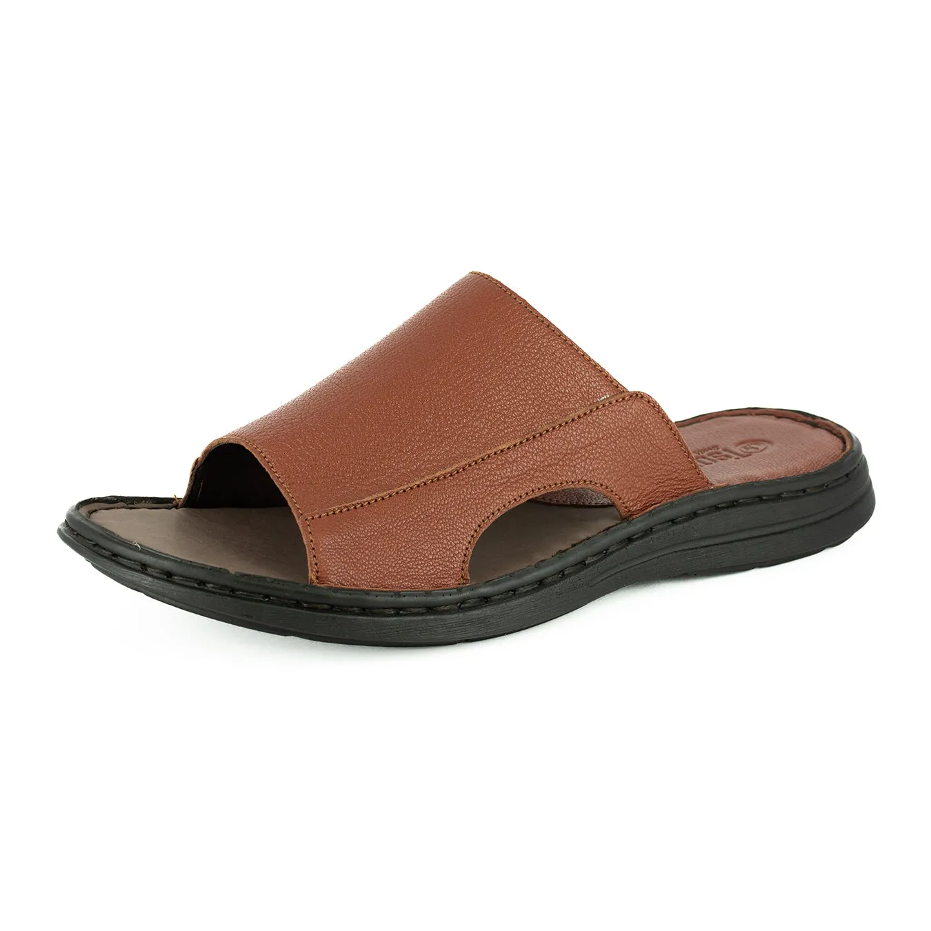 Juza : Mens Leather Sandal in Suede Cayak
