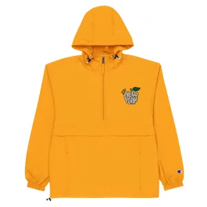 New York Apple Logo Embroidered Champion Packable Windbreaker Jacket