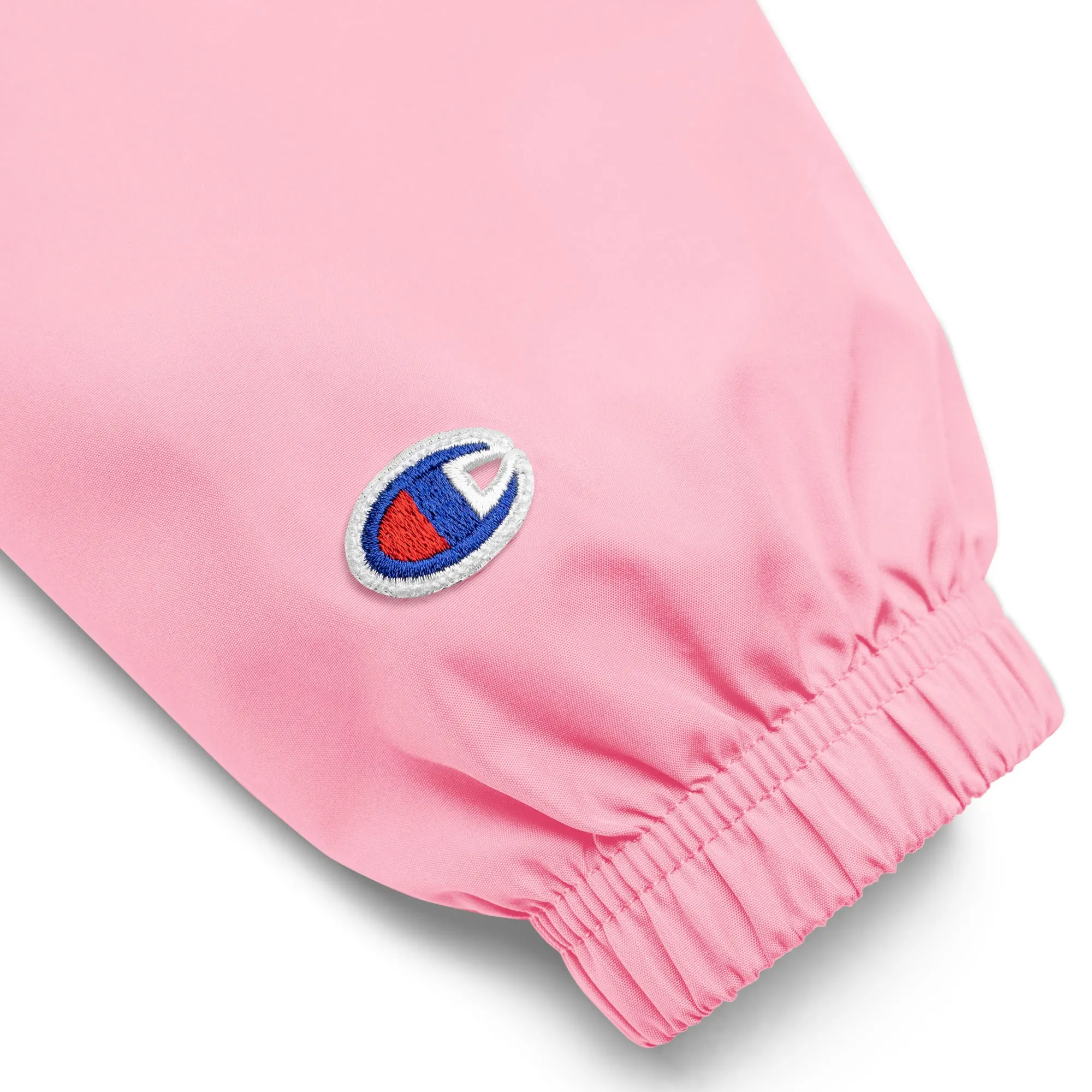 New York Apple Logo Embroidered Champion Packable Windbreaker Jacket