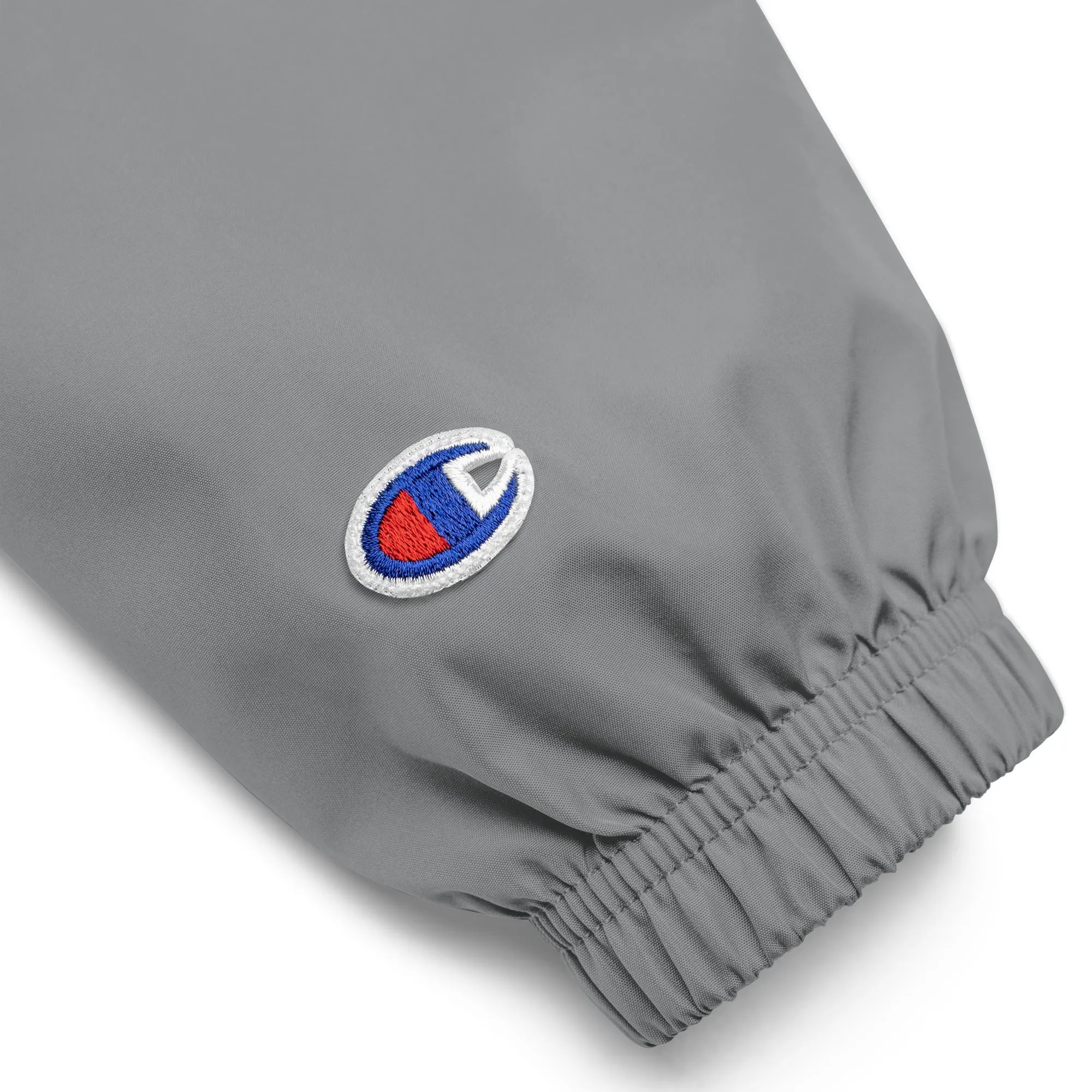 New York Apple Logo Embroidered Champion Packable Windbreaker Jacket