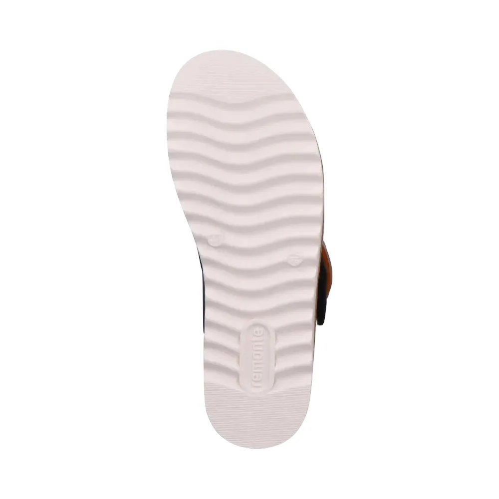 Remonte Women's Jocelyn 51 Platform Slide Sandal in Black