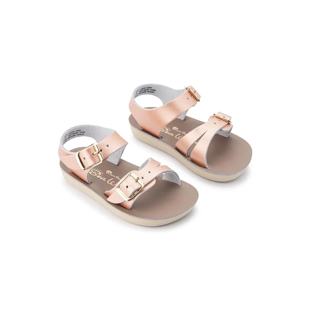 Salt Water Sandals Sun San Sea Wee Rose Gold