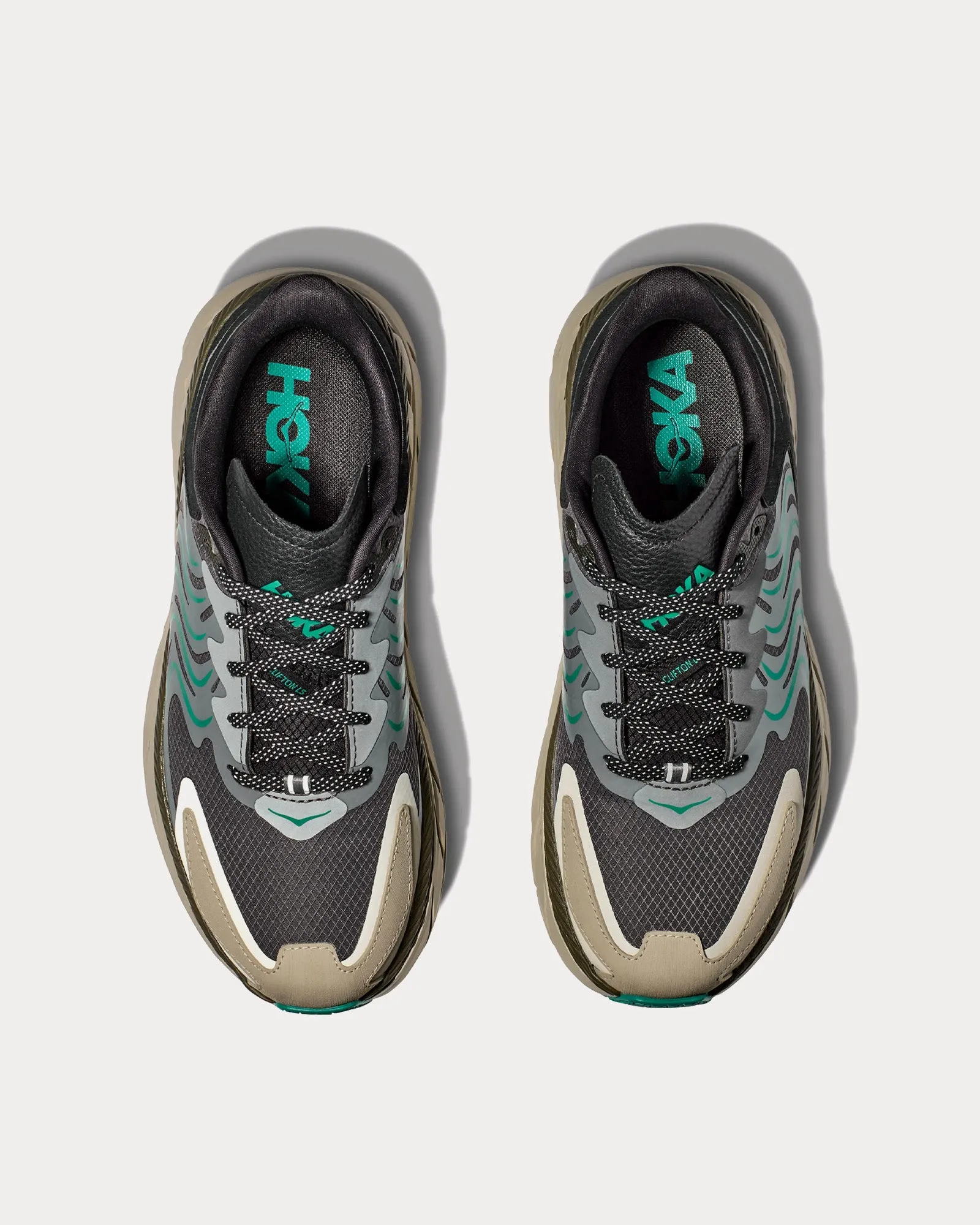 Stealth/Tech Clifton LS Castlerock / Barley Running Shoes