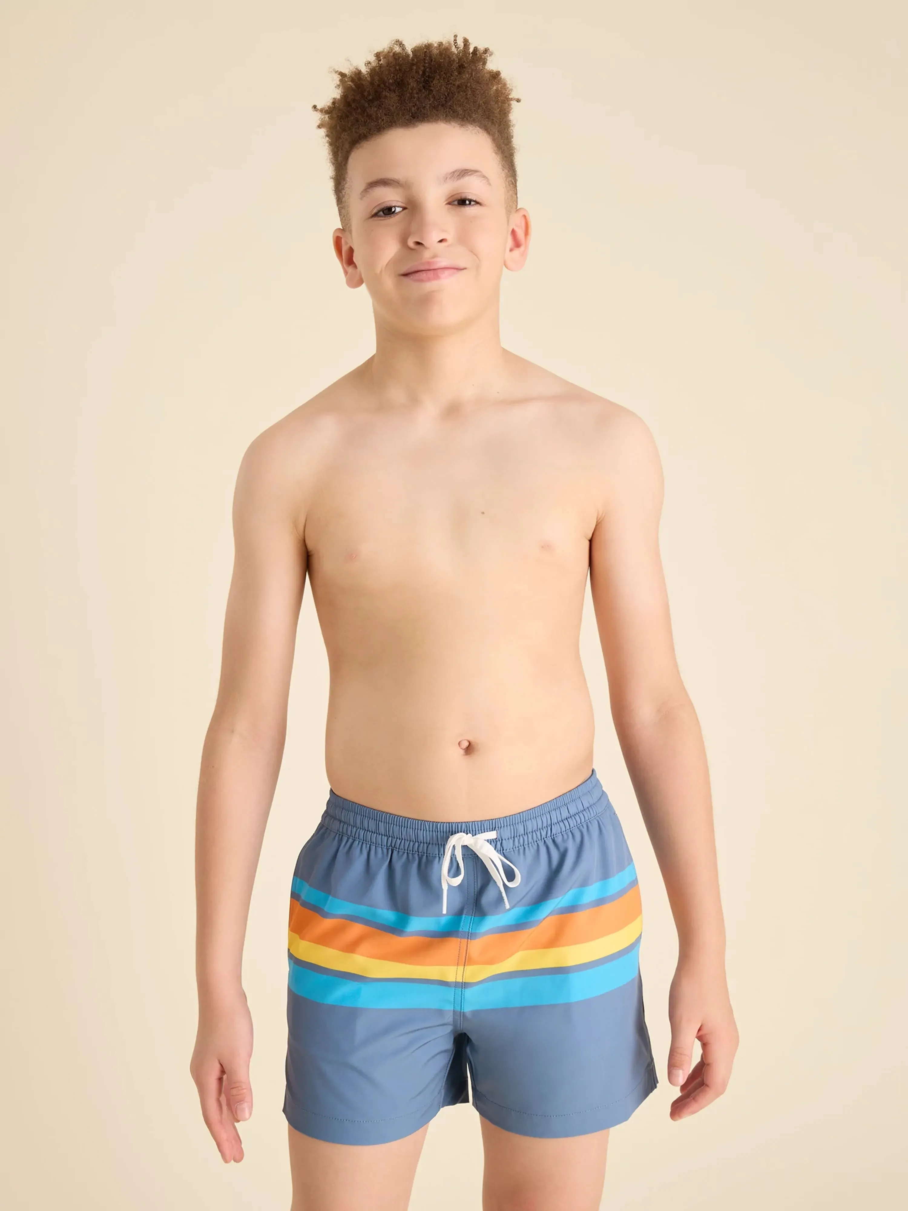 The Warm N' Cools (Boys Lined Classic Swim Trunk- Shorter)
